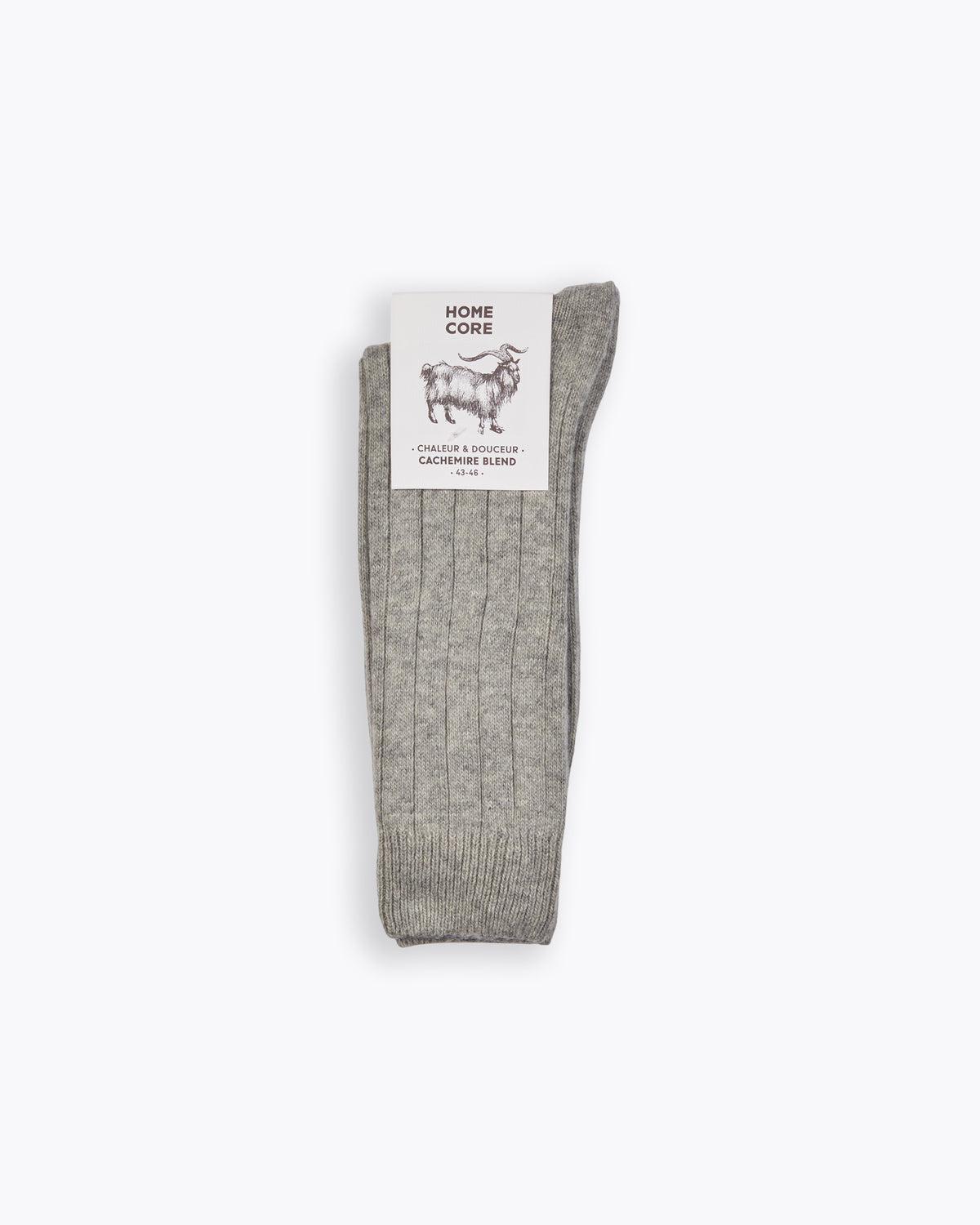 CASHMERE SOCKS ASH GREY