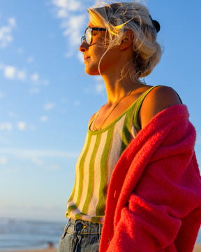 COSTES INFINITY MAGENTA CARDIGAN