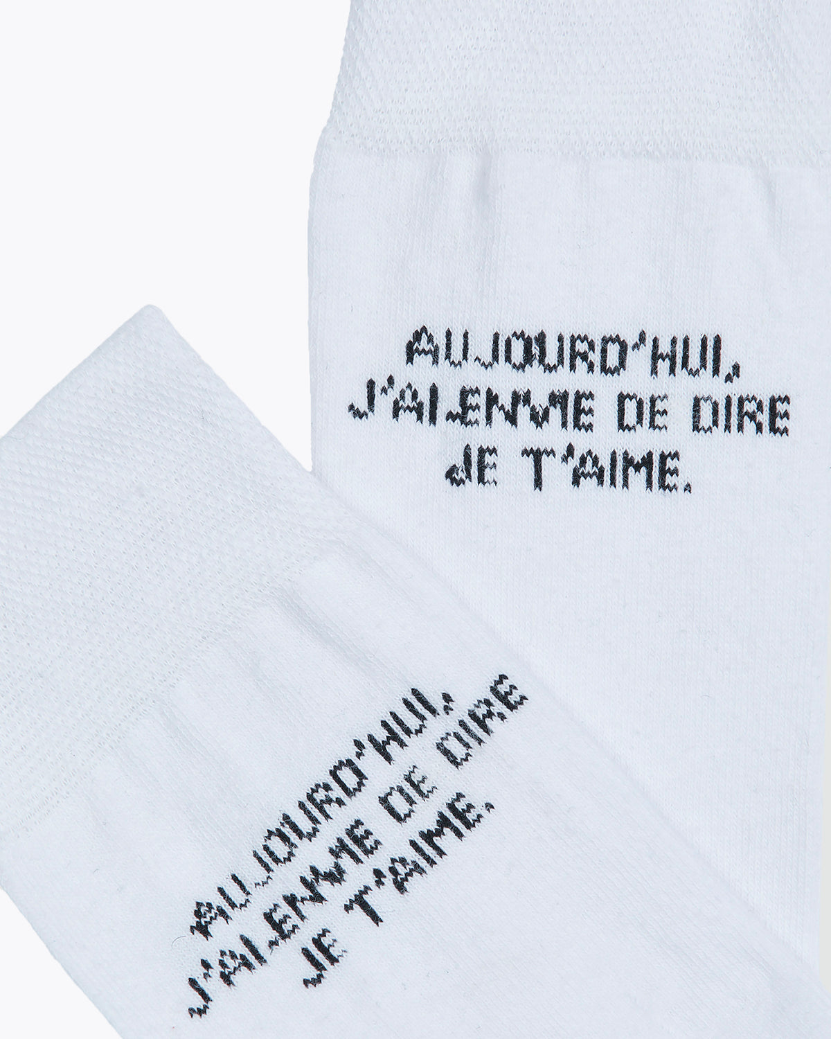 SOCKS FANTASY JE T'AIME WHITE