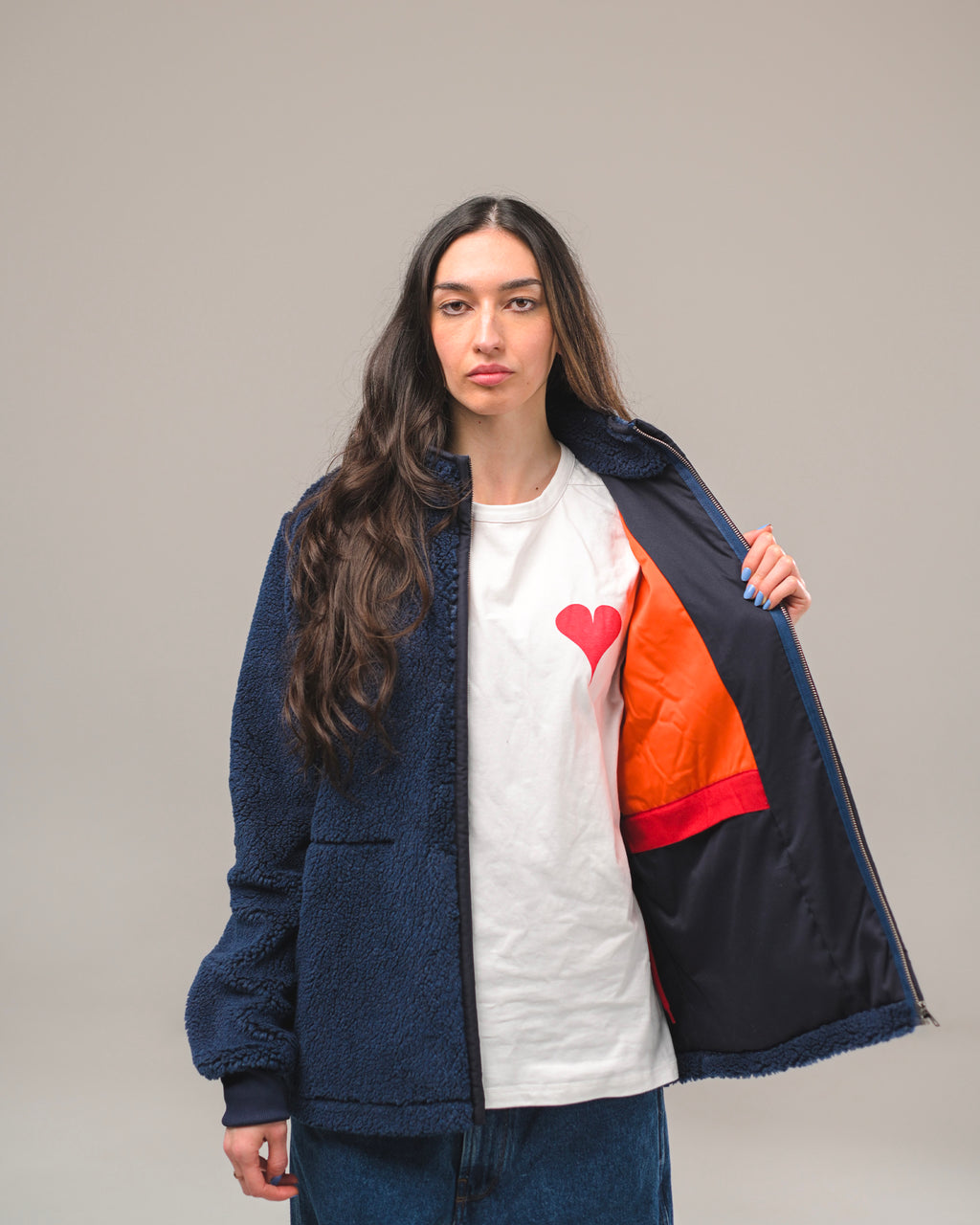 VESTE FLY FUR SPACE BLUE