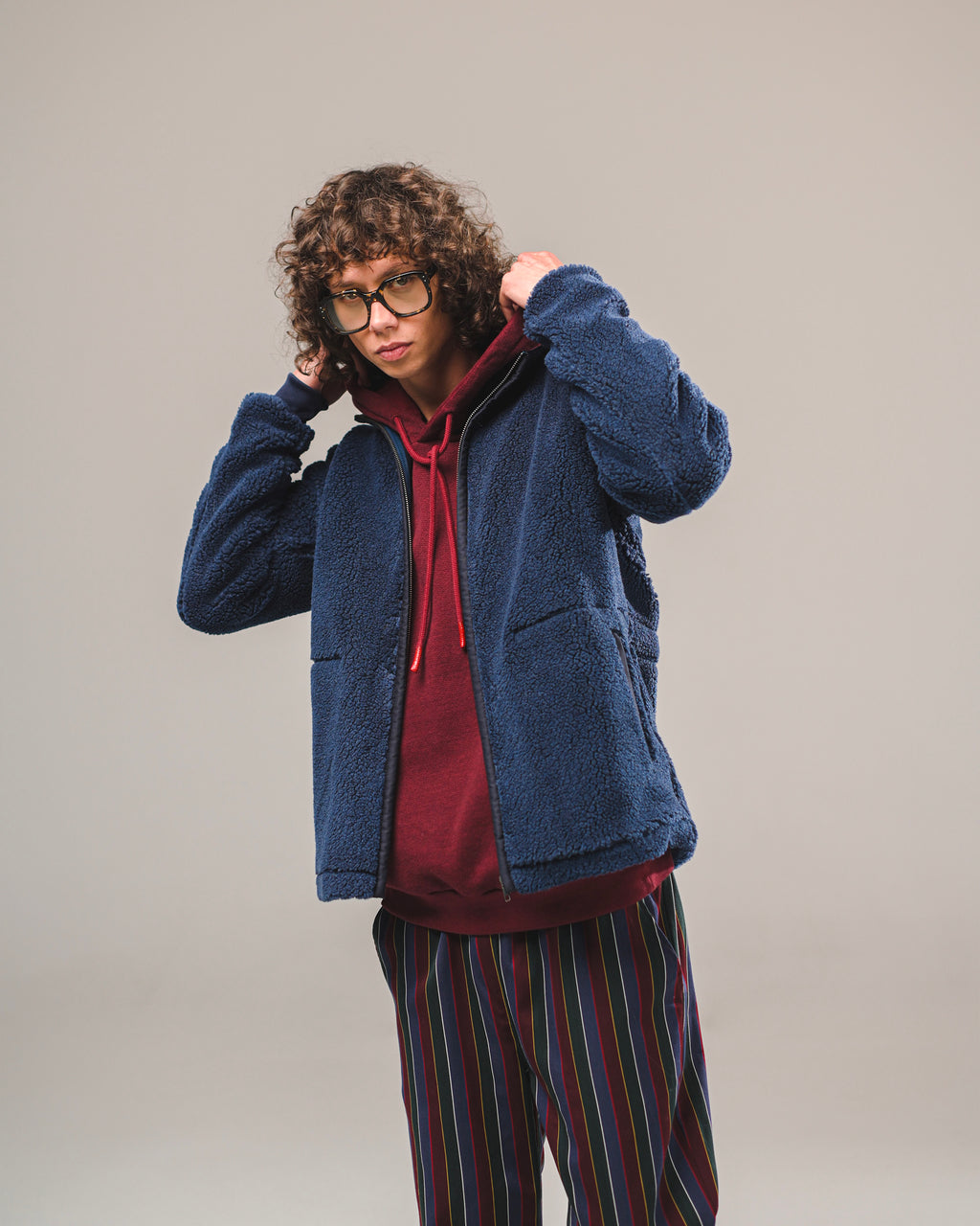 VESTE FLY FUR SPACE BLUE