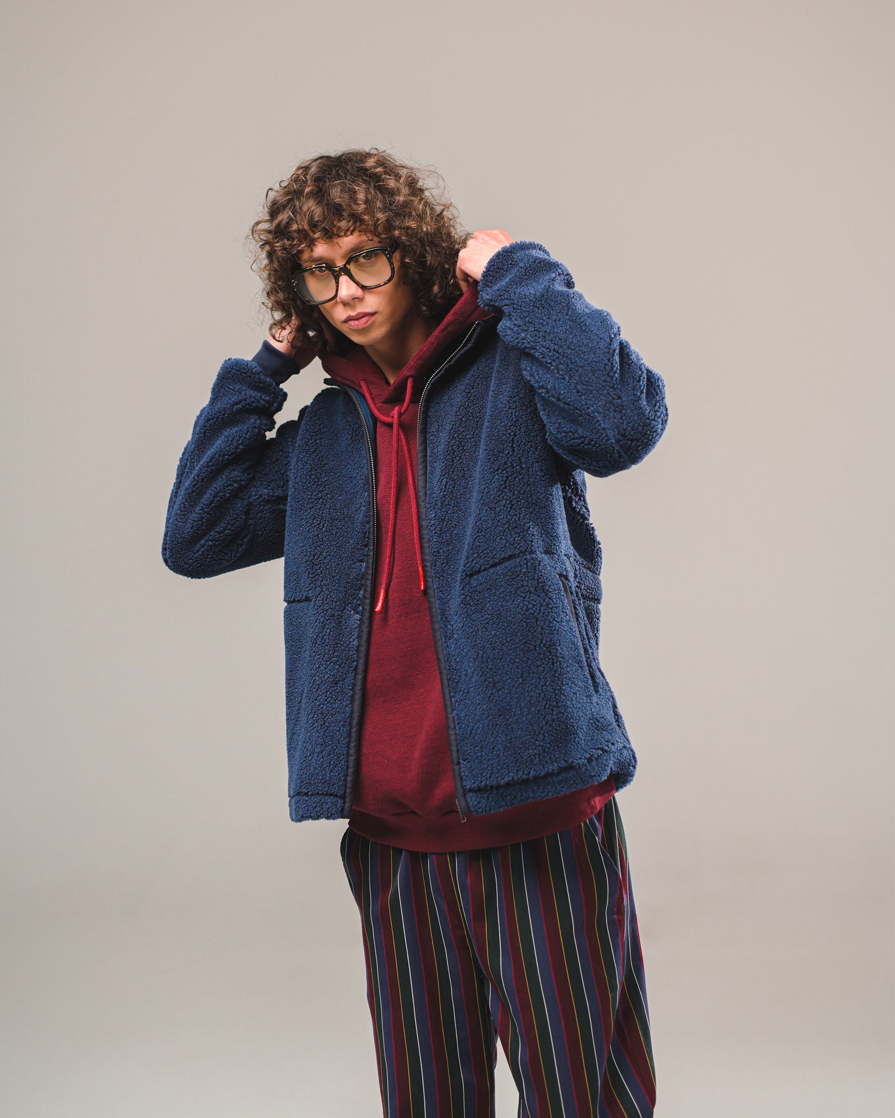 VESTE FLY FUR SPACE BLUE