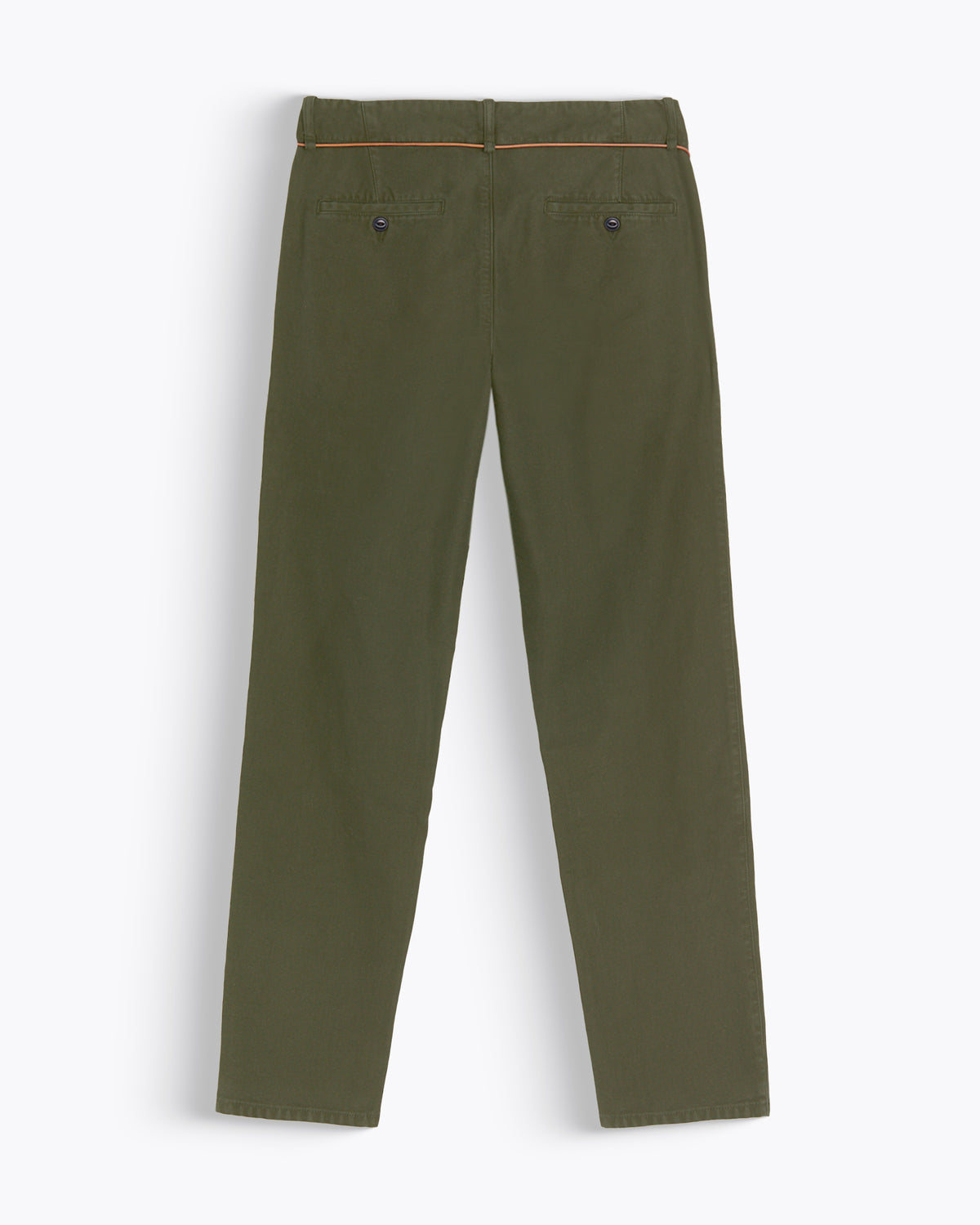 GREEN TWILL PANT BURNT OLIVE