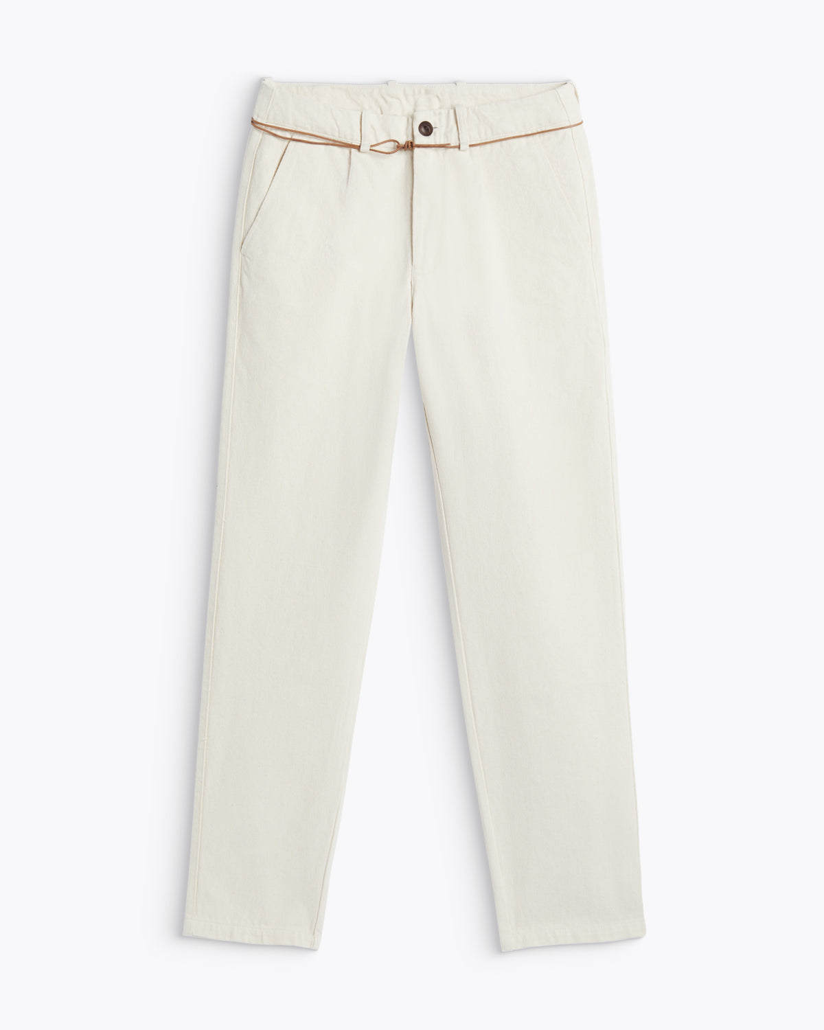 GREEN TWILL PANT ECRU