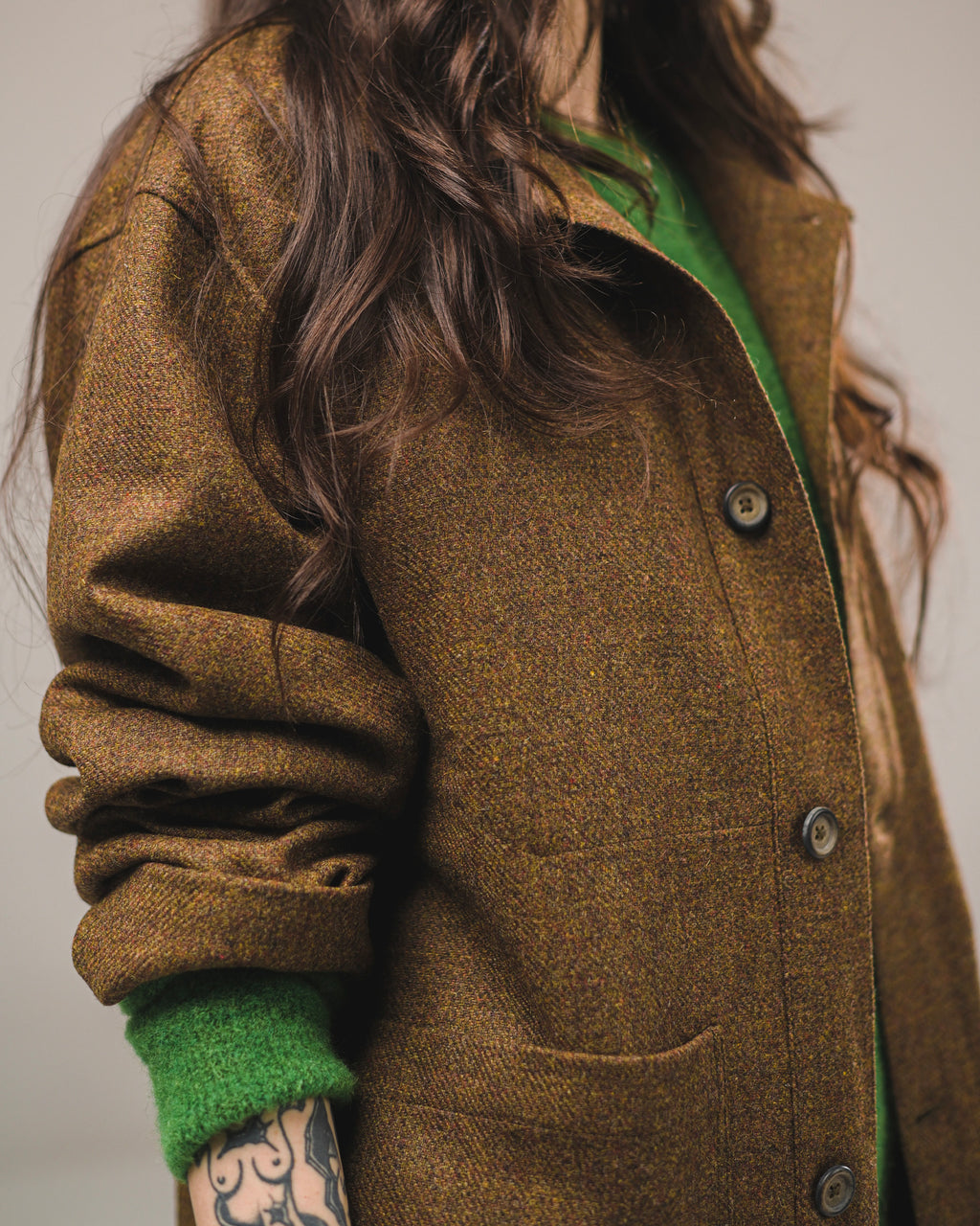 VESTE MARNO WOOL EARTHY BROWN