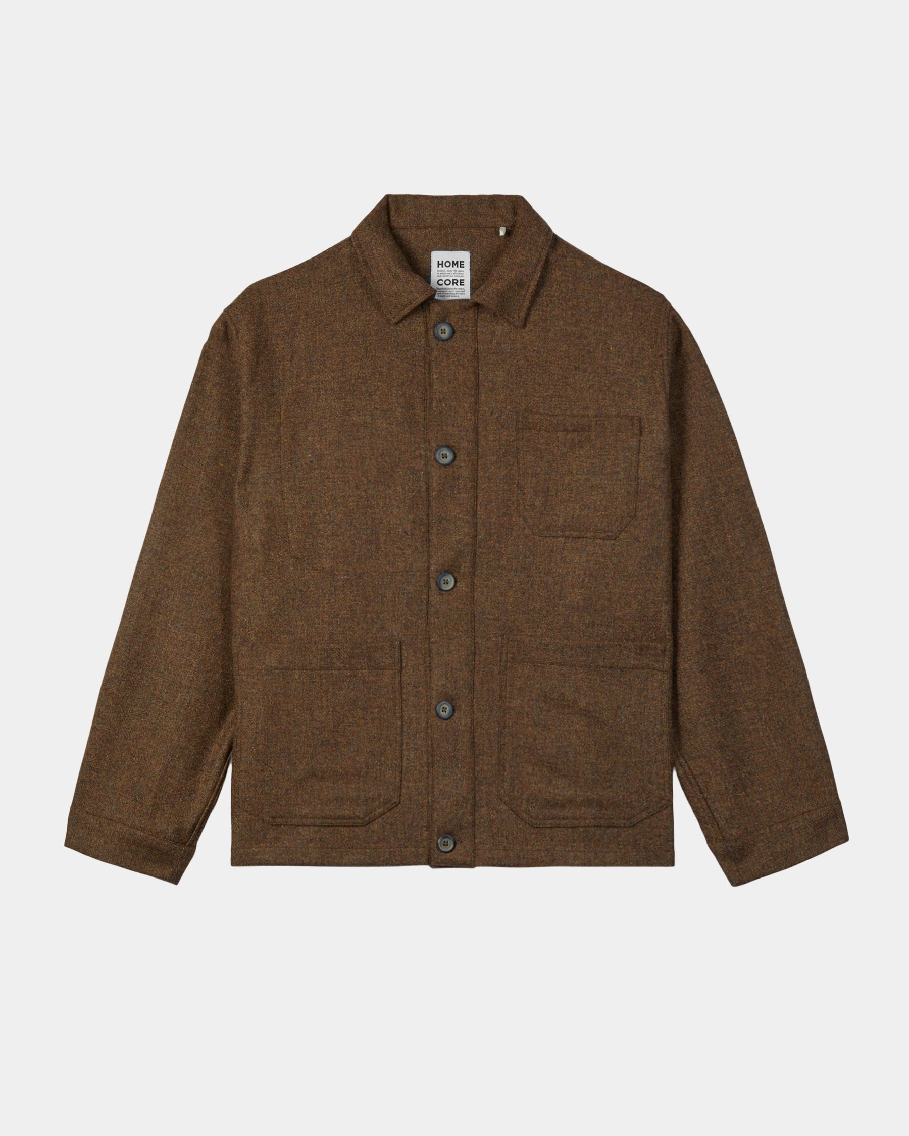 VESTE MARNO WOOL EARTHY BROWN