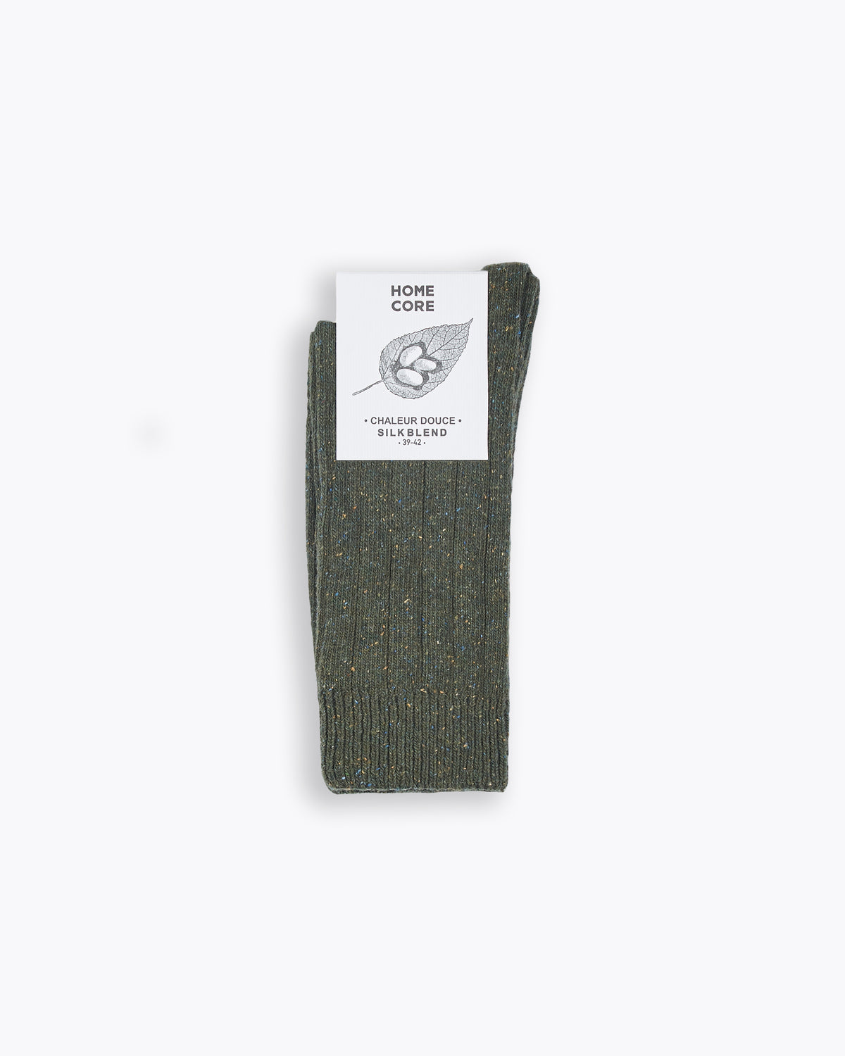 SILK BLEND SOCKS DARK GREEN