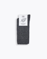 SILK BLEND SOCKS GREY BLACK