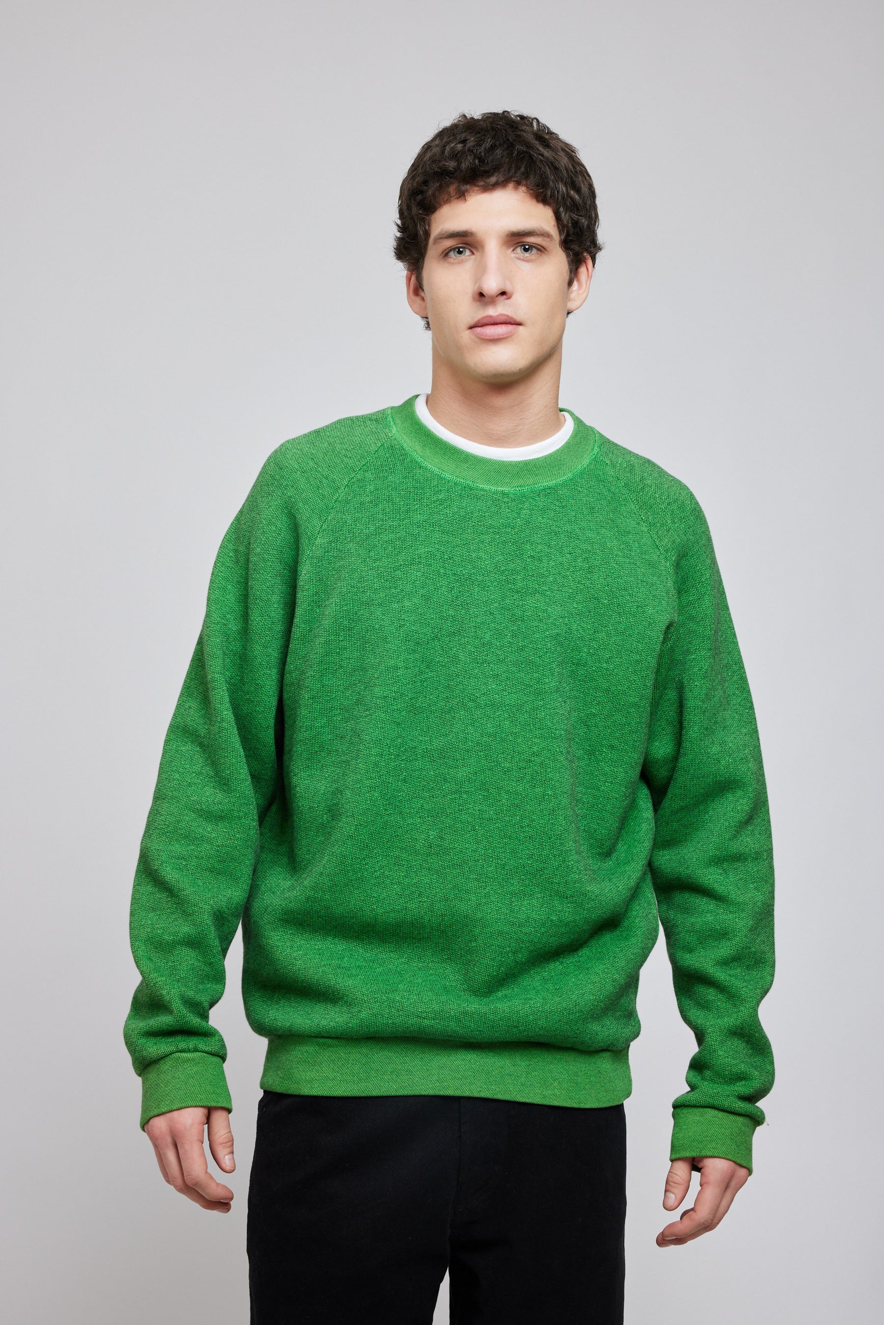 TERRY SWEAT GREEN CHARTREUSE