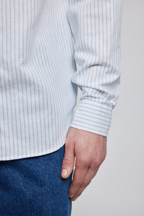 TOKYO LINEN BLUE STRIPES