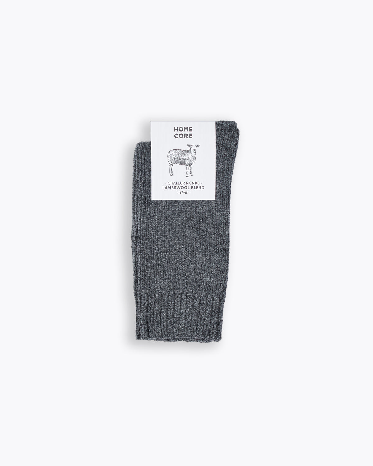 WOOL SOCKS DARK GREY